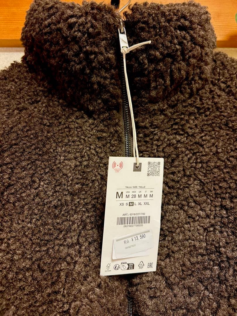 ★タグ付き★ZARA ボア付き保温アノラック ジャケット M