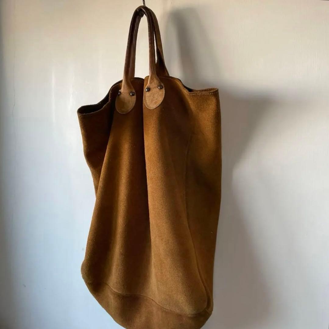バッグ Vintage 80s Brookstone leather tote bag