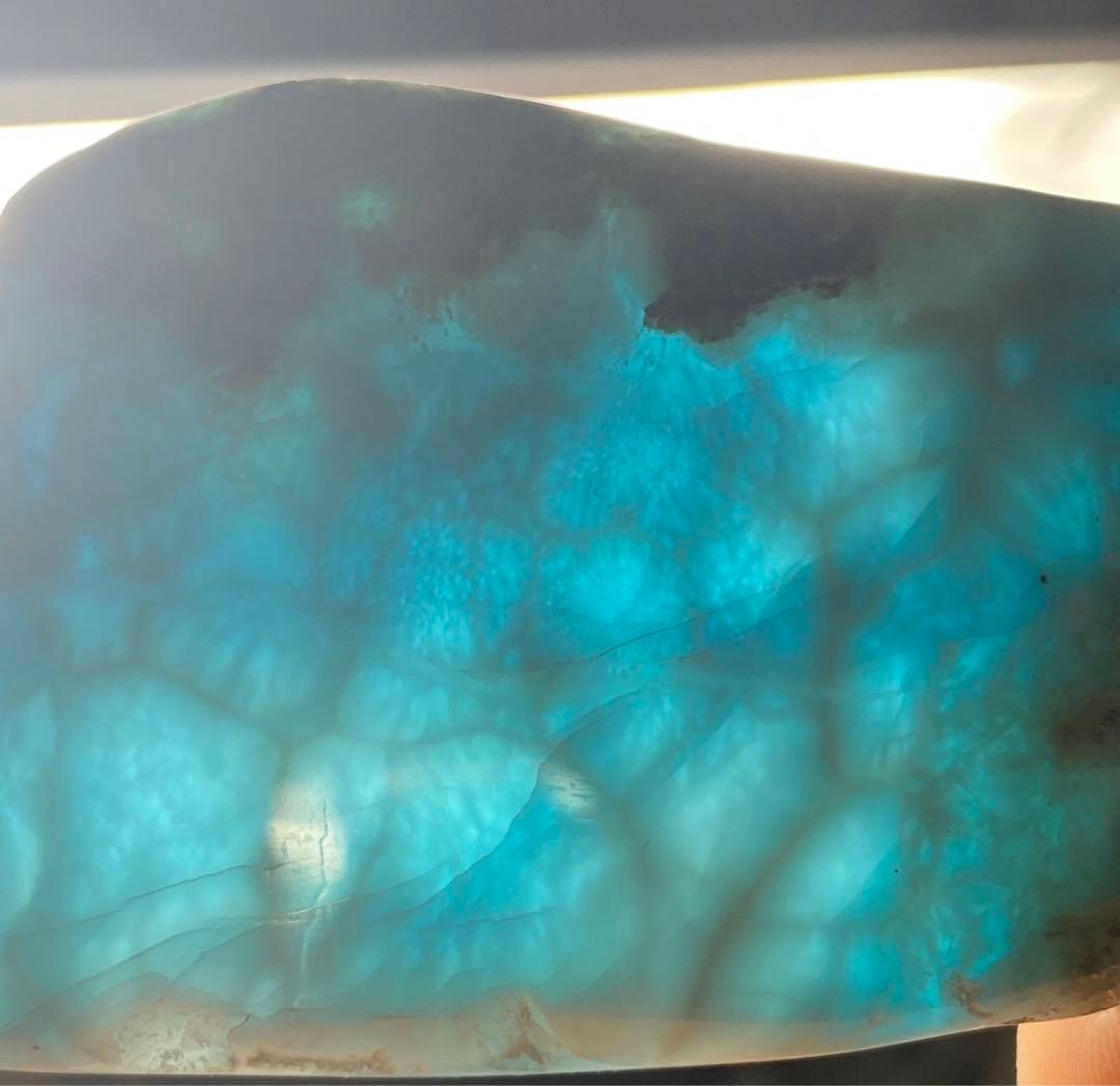 ラリマー 原石 スライス 極上 高品質