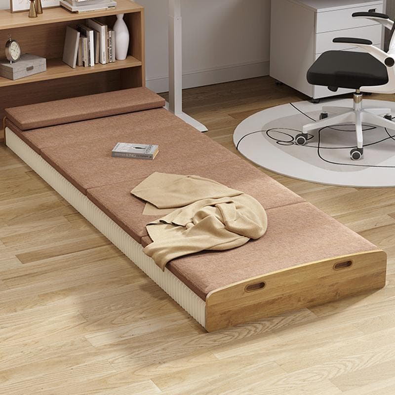 ペーパー折りたたみベッド幅120㎝高さ23㎝組立不要マットレス付き 軽量通気性