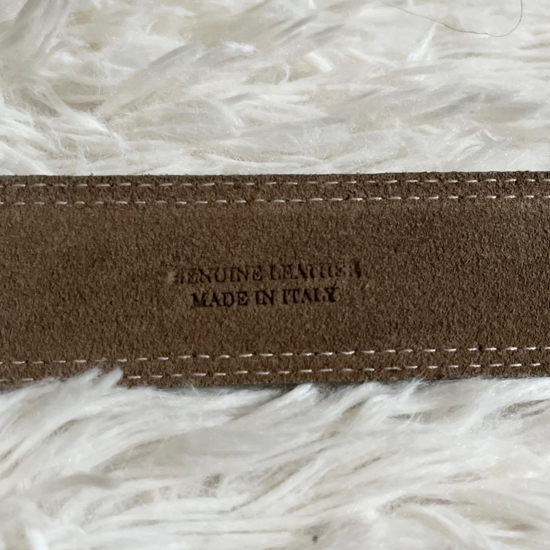 新品✨️ エルメネジルドゼニア ベルト スエード レザー ブラウン 極希少✨️