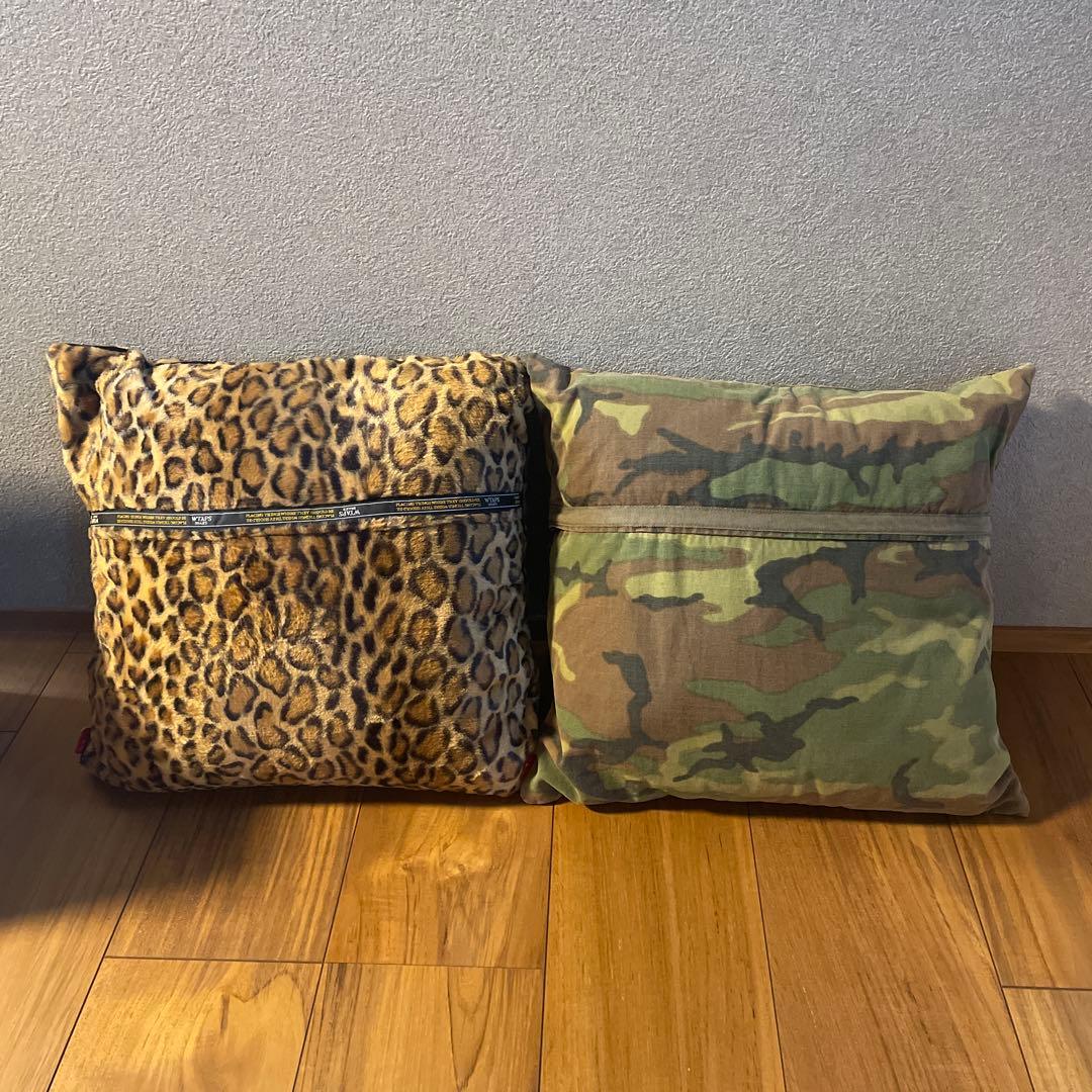 未使用WTAPS レオパード柄 迷彩柄 クッションセット