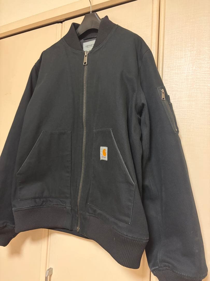 最終値下げCarhartt WIP 黒 ボンバージャケット