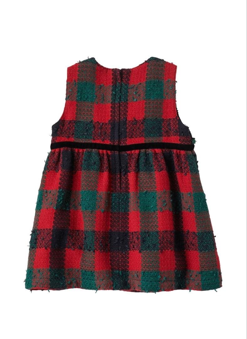 新品 ファミリア familiar ジャンパースカート 90cm 赤