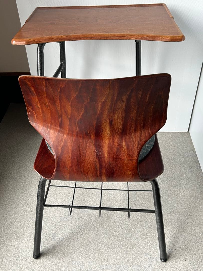 ドイツ　ヴィンテージ　FLOTOTTOフロトット デスク&チェア　学校　机　椅子