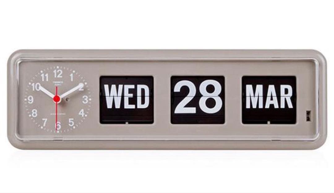 TWEMCO トゥエンコ パタパタ時計 グレー BQ-38