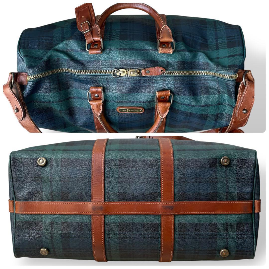 Vintage Polo Ralph Lauren☆チェック柄 ボストンバッグ