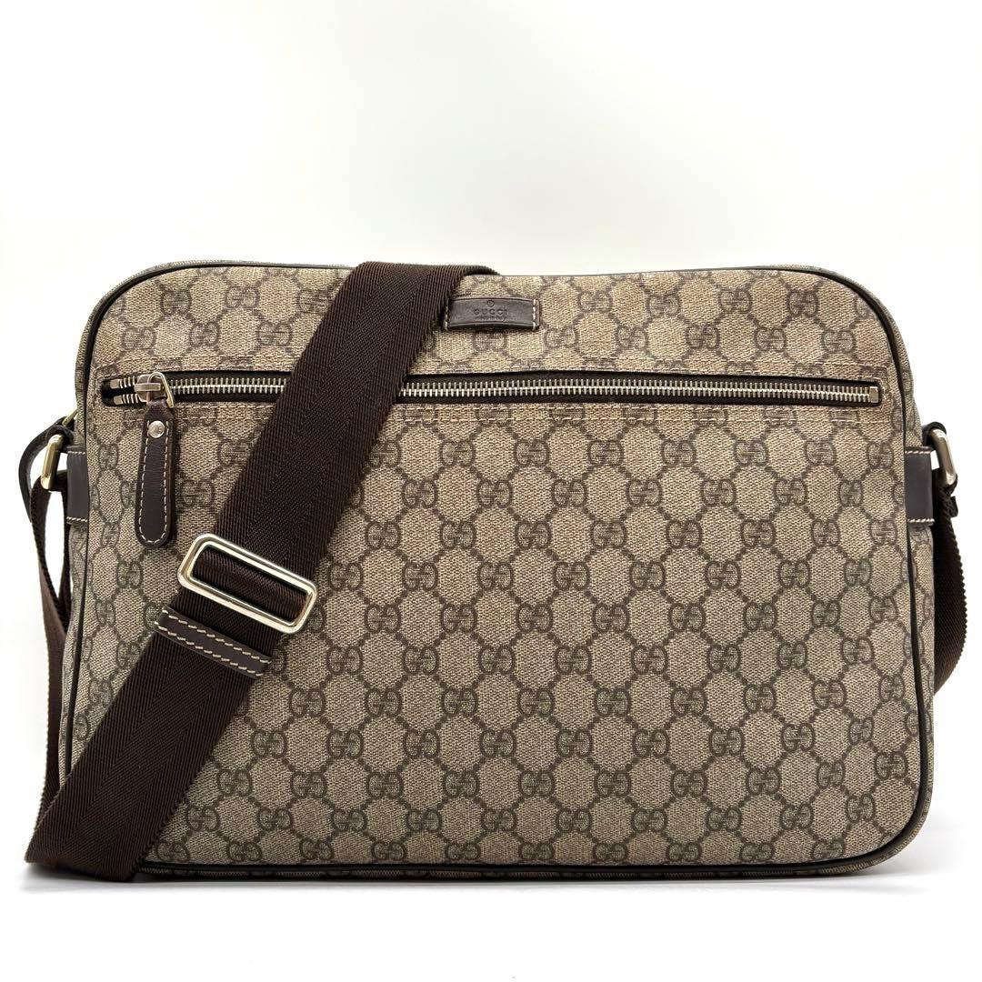 【極美品】GUCCI ショルダーバッグ GGスプリーム メッセンジャー