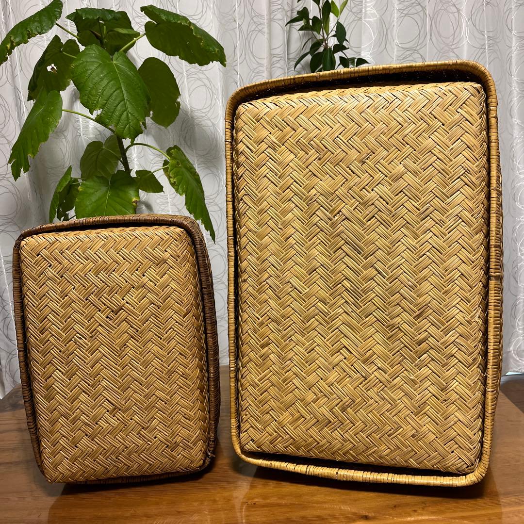 柳行李　行李　古民具　収納　昭和レトロ