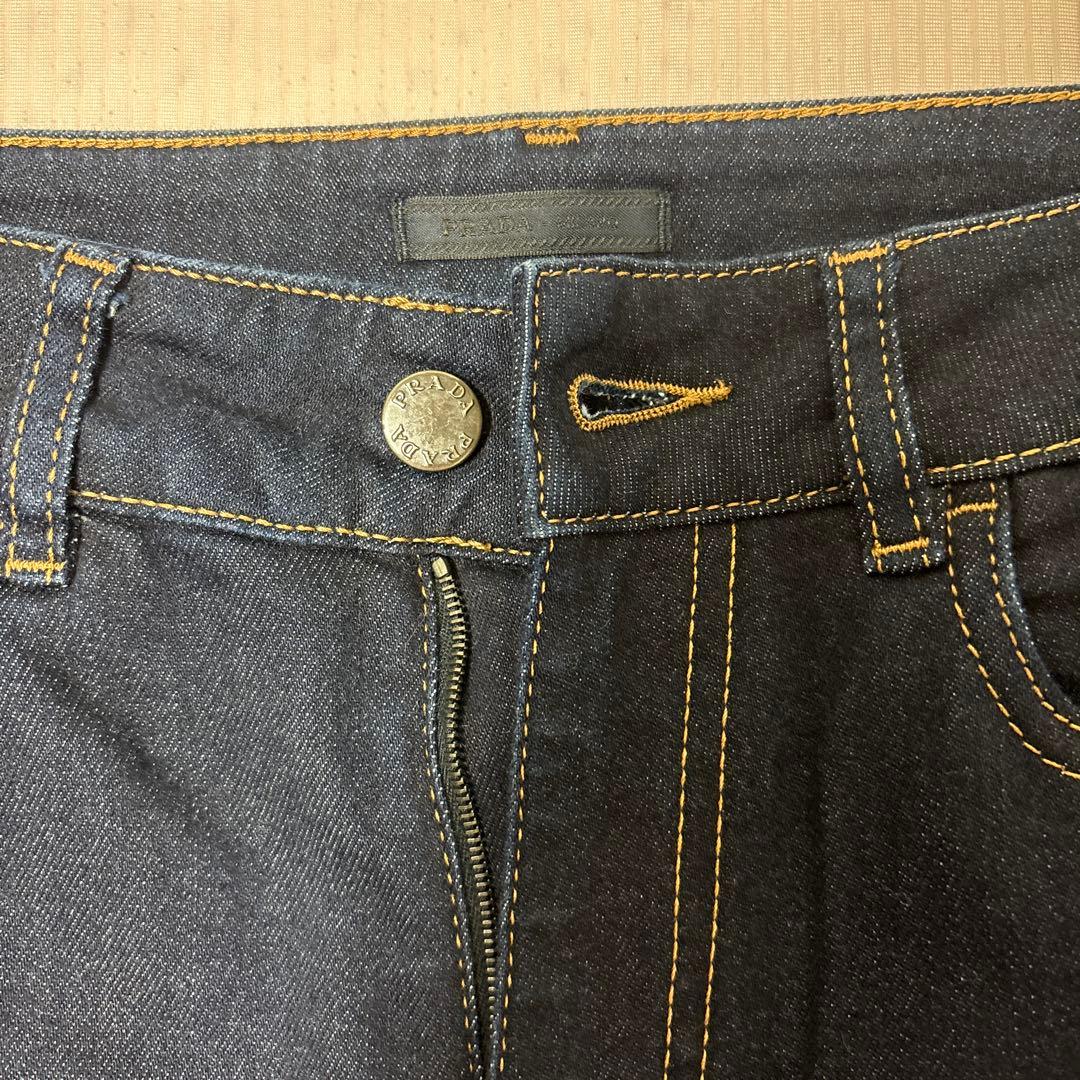 【ほぼ新品】PRADA ダークブルースキニーデニム