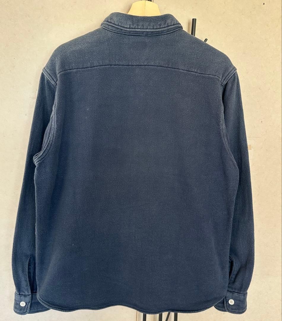 テンダーロイン ティー・ヘビーフランネルワイドワークシャツ フェードネイビー L