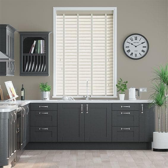 未使用　ウッドブラインド　クリームベージュ　152×181