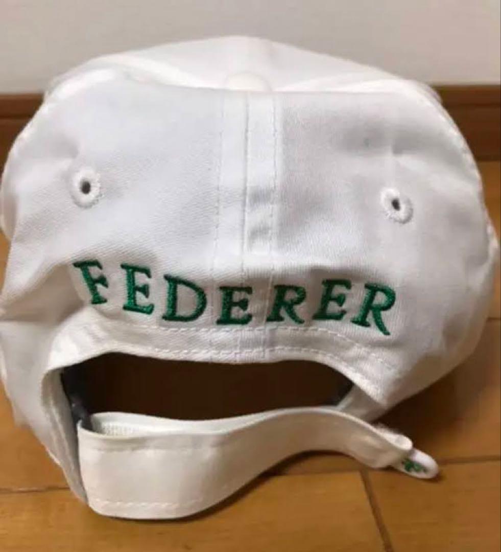 NIKE RFフェデラー直筆サイン入りCAP(白/緑) クレディ・スイス提供品