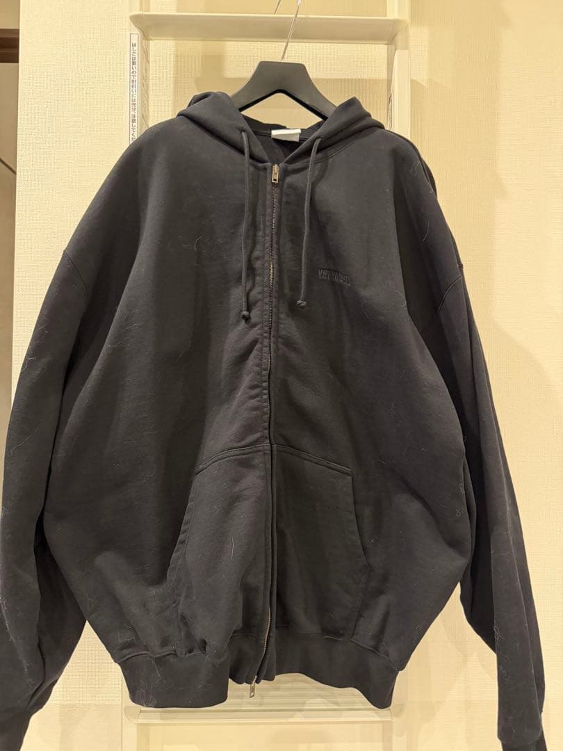トップス VETEMENTS 25SS ZIP HOODIE