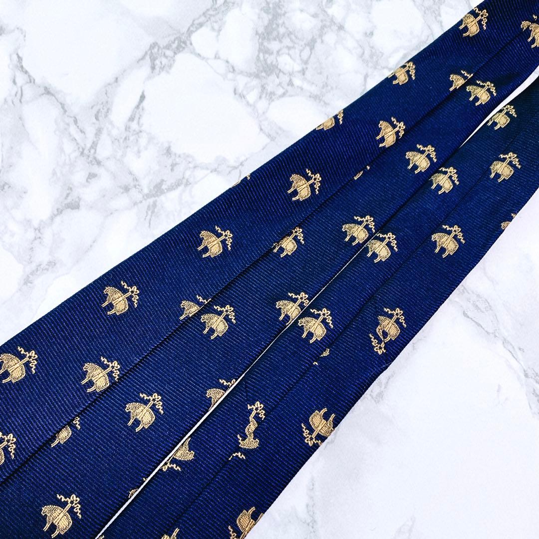 ☆新品未使用品☆BROOKS BROTHERSネクタイ　シルク　ブルー系