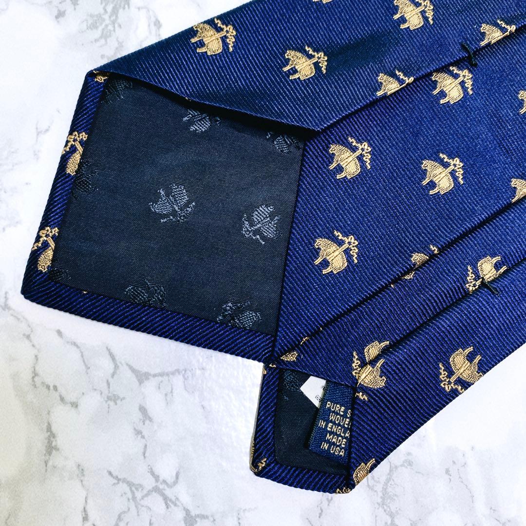 ☆新品未使用品☆BROOKS BROTHERSネクタイ　シルク　ブルー系