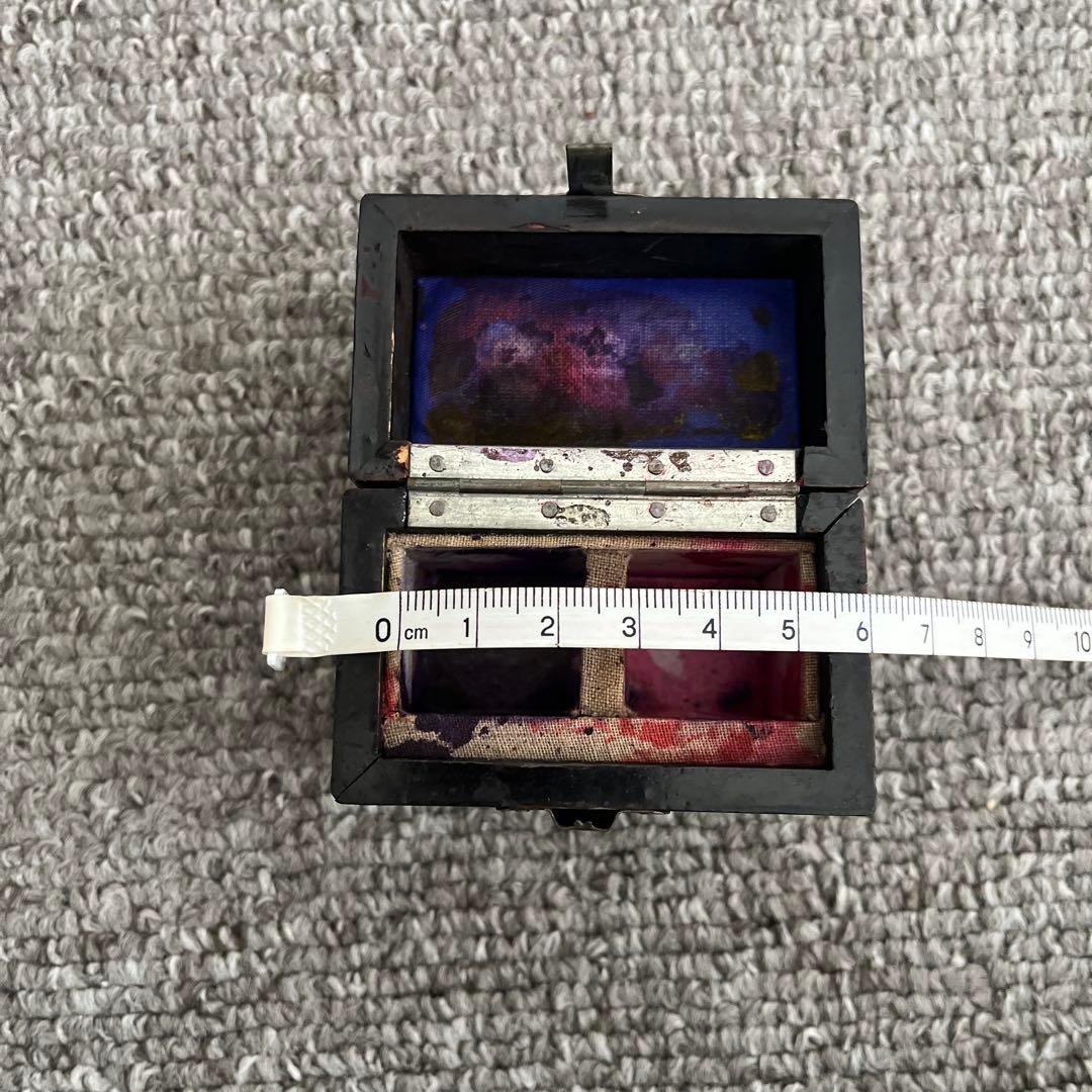 古い 木箱 朱塗り 古美術 古道具 アンティーク オブジェ 香水