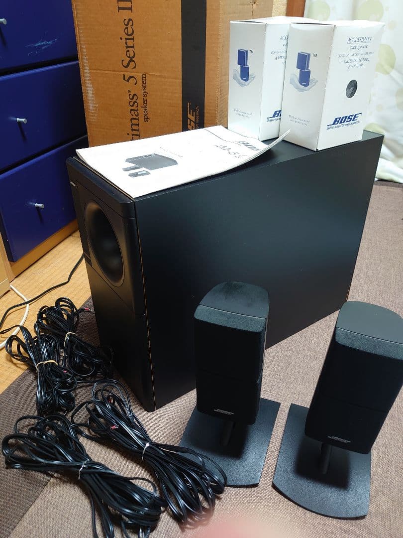 動作確認済　BOSE スピーカーAM-5Ⅲ＋サテライトスタンド付き元箱有り