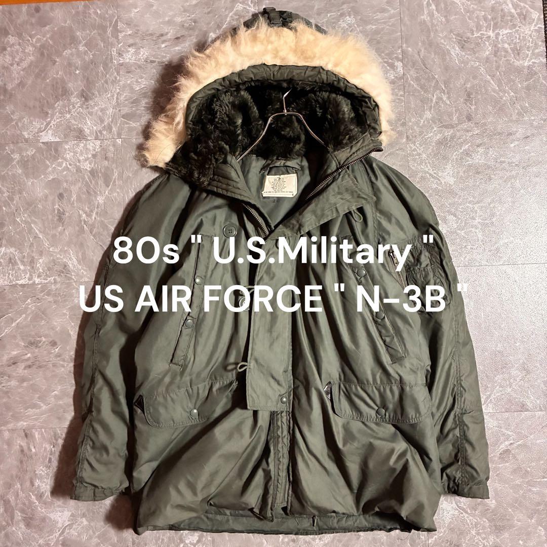 【希少】80s USミリタリー N-3B 米軍本物 フライトジャケット M