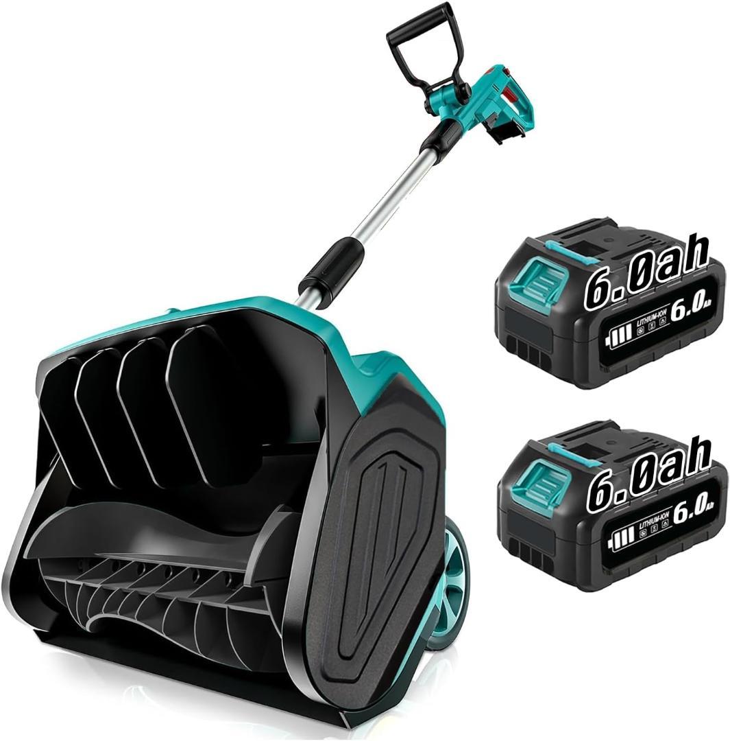 最安値挑戦!　電動除雪機 除雪器具 電動スノーショベル 充電式 コードレス