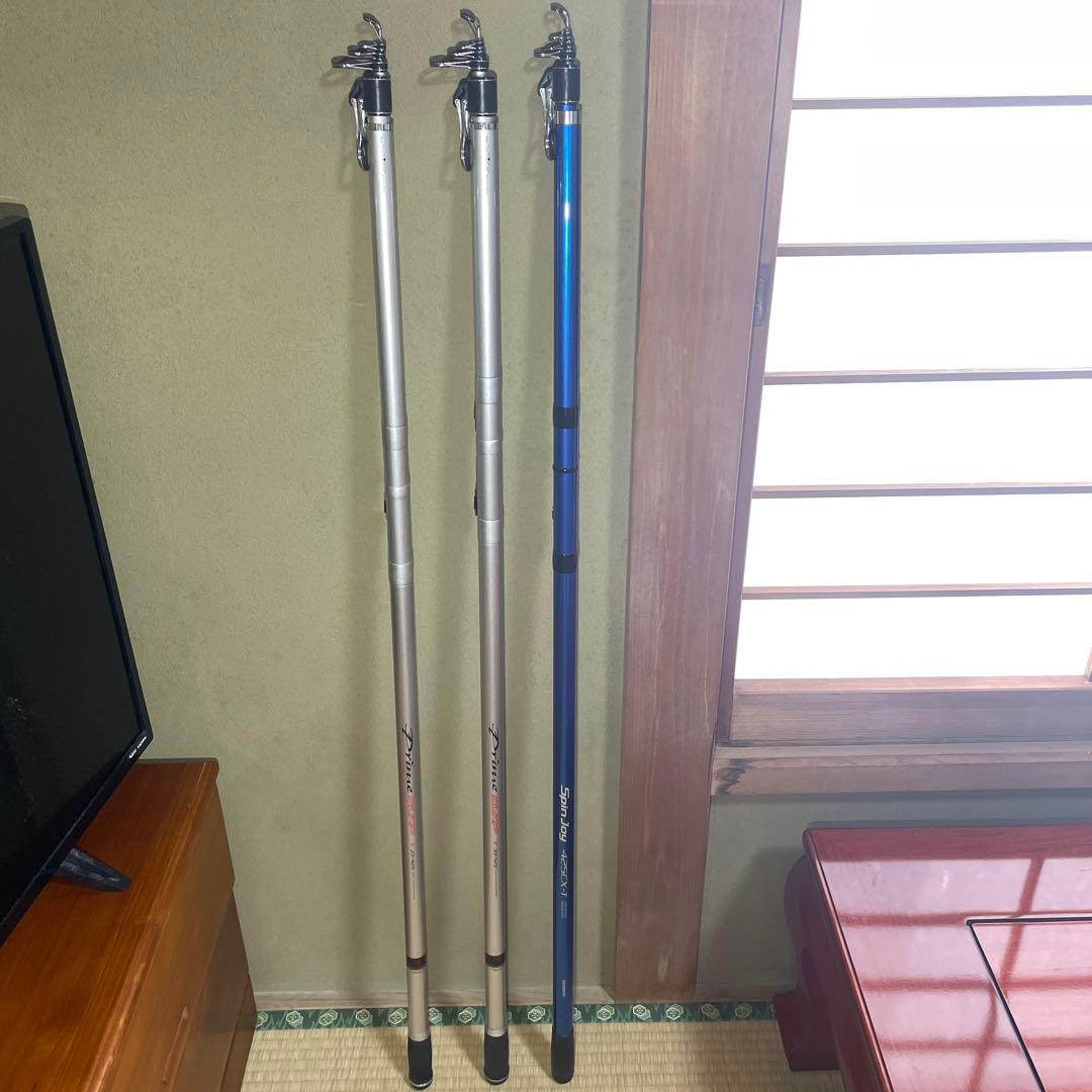 シマノ ダイワ 投げ竿 三本セット