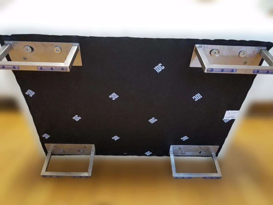 ①IDC 大塚家具 本革 オットマン L/Sコンフォート ホワイト レザー 中古