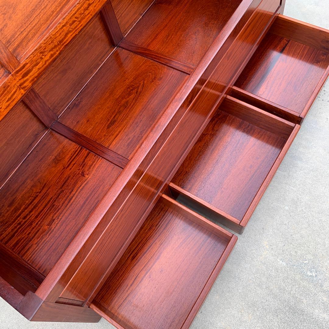 民藝家具　囲炉裏ベンチ　座面下収納・引出し付き