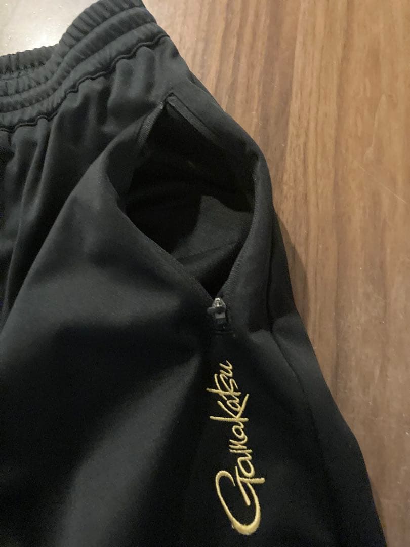 がまかつ　GM-3535 ブリーズテックススーツ Lサイズ　ブラック×ネイビー