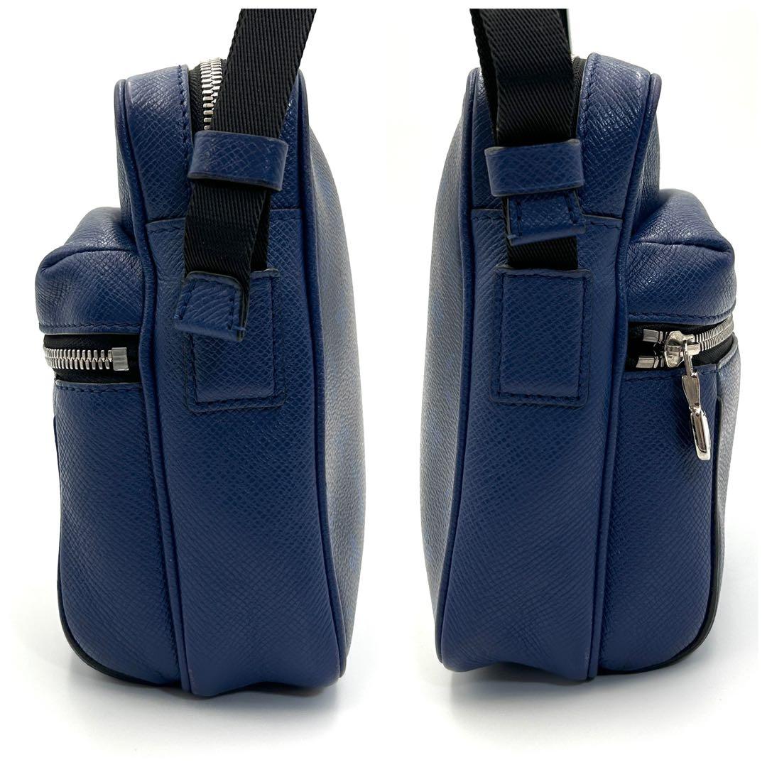 【美品】ルイヴィトン タイガラマ アウトドアメッセンジャー ショルダーバッグ 青