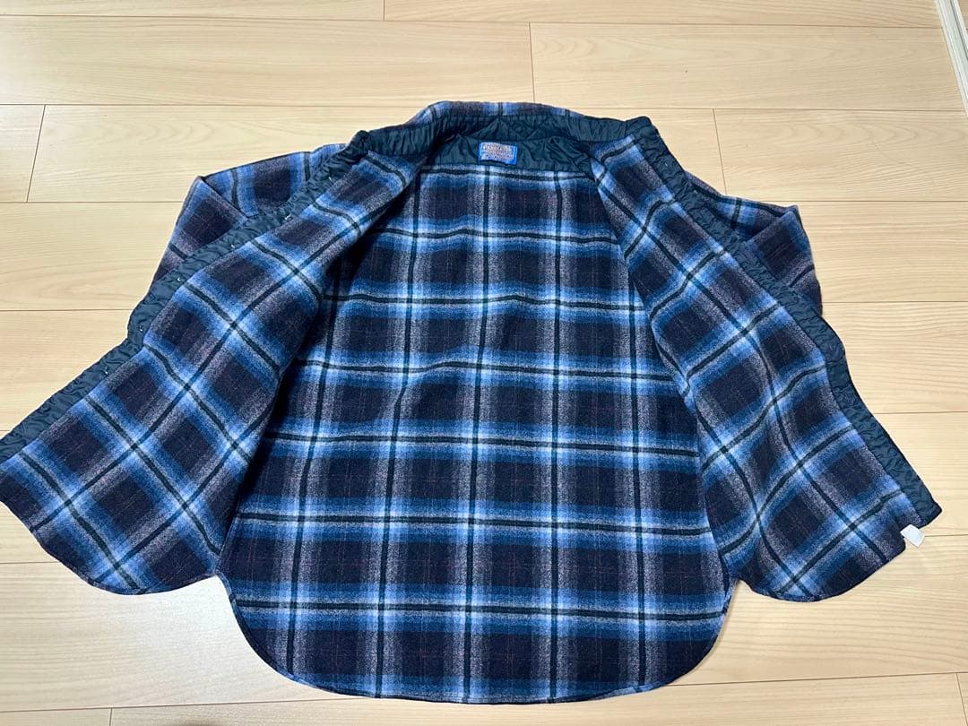 【最終価格】60s Pendletonオンブレチェック シャツ L ブルー