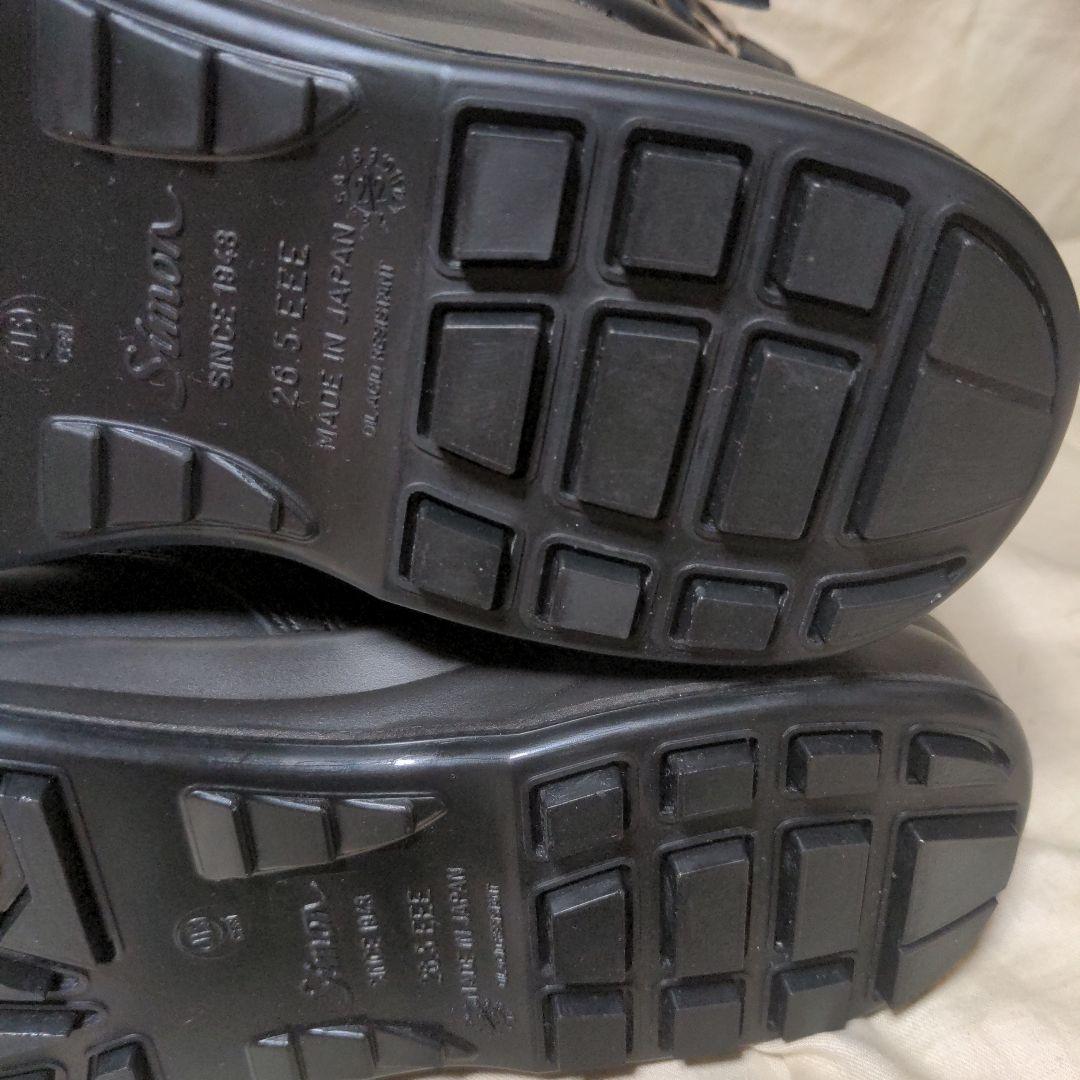 シモン製　警官　警備靴 出動靴 　半長靴　個人装備　新品未使用　通気孔　26.5