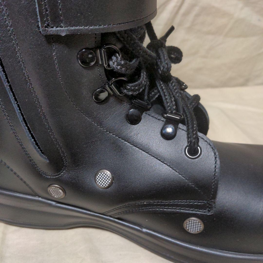 シモン製　警官　警備靴 出動靴 　半長靴　個人装備　新品未使用　通気孔　26.5