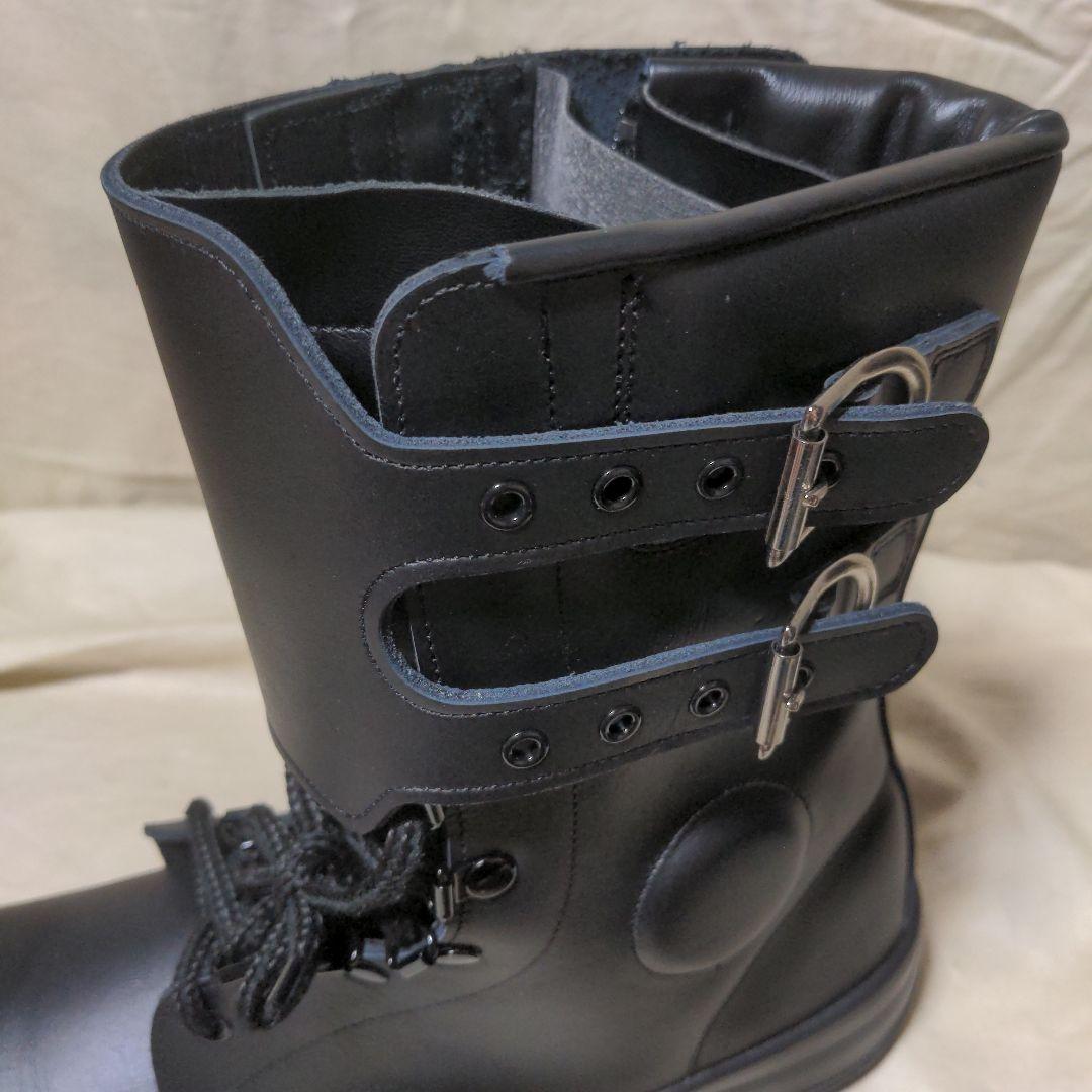 シモン製　警官　警備靴 出動靴 　半長靴　個人装備　新品未使用　通気孔　26.5