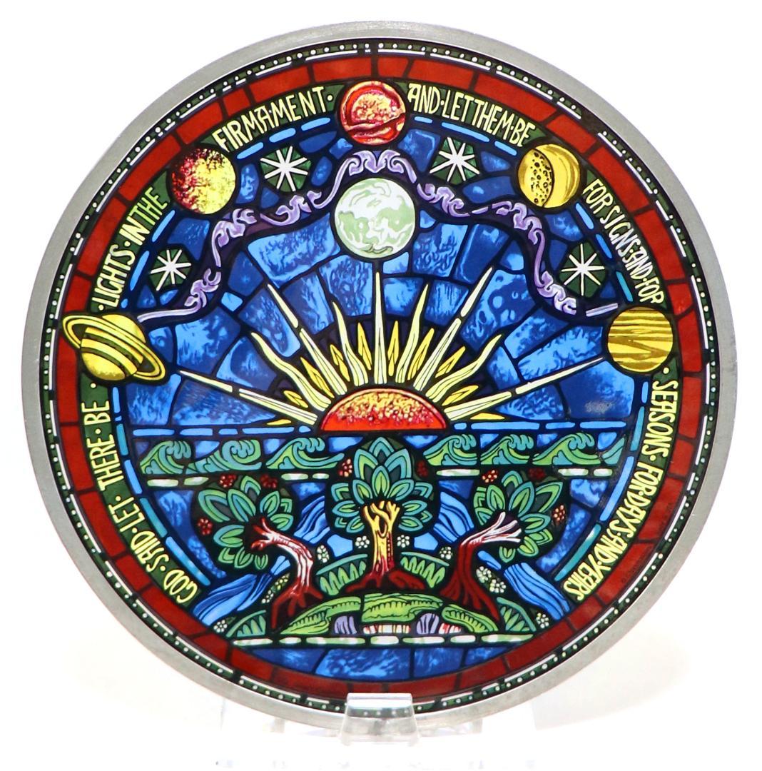 創世記/天地創造 セント・ジョン大聖堂 ヴィンテージ ステンドグラス 旧約聖書