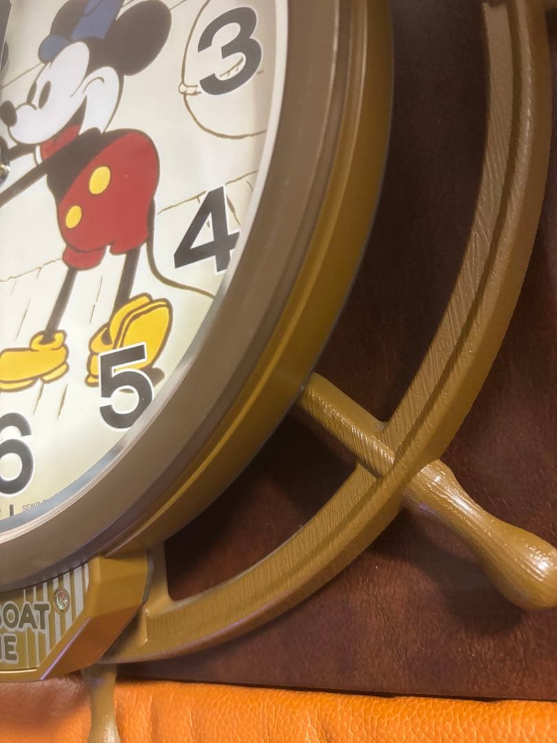 SEIKO Disney ミッキーマウス 蒸気船ウィリー 掛け時計 電波時計