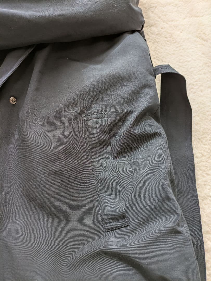 ★IEDIT イディット ロング丈 ダウンコート 撥水加工 ネイビー L