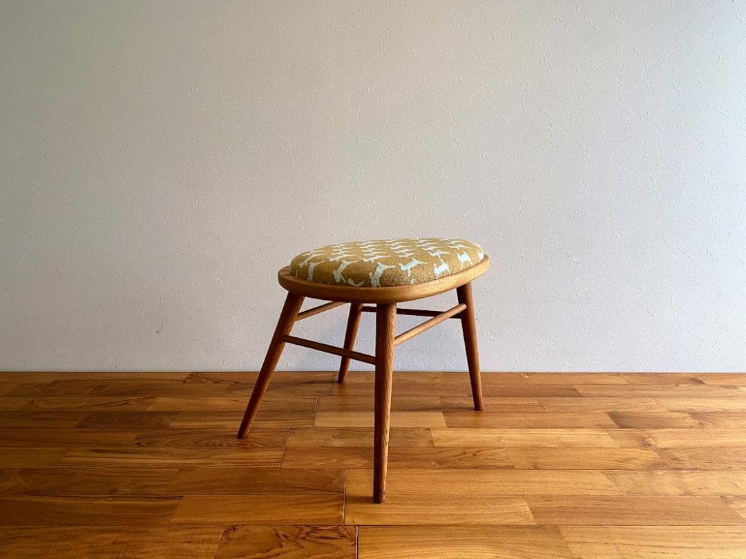 1968s 希少 秋田木工 No.68 スツールカスタム 張替済