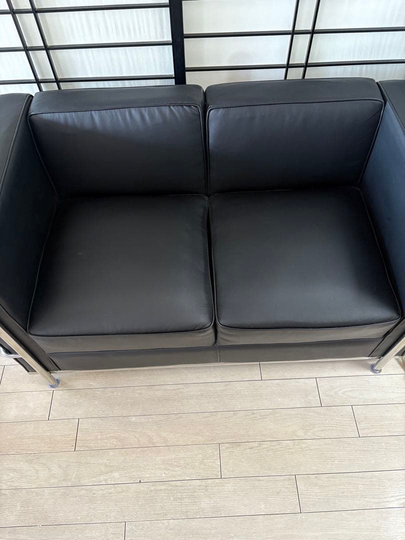 【再値下げ】LC2 ル・コルビジュ　リプロダクト　 2人掛けソファ【条件付割引】