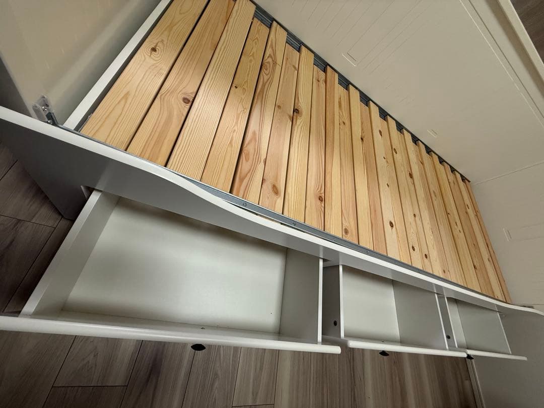 【かっくん】☆IKEA【マットレス1枚付き】ヘムネス デイベッドフレーム