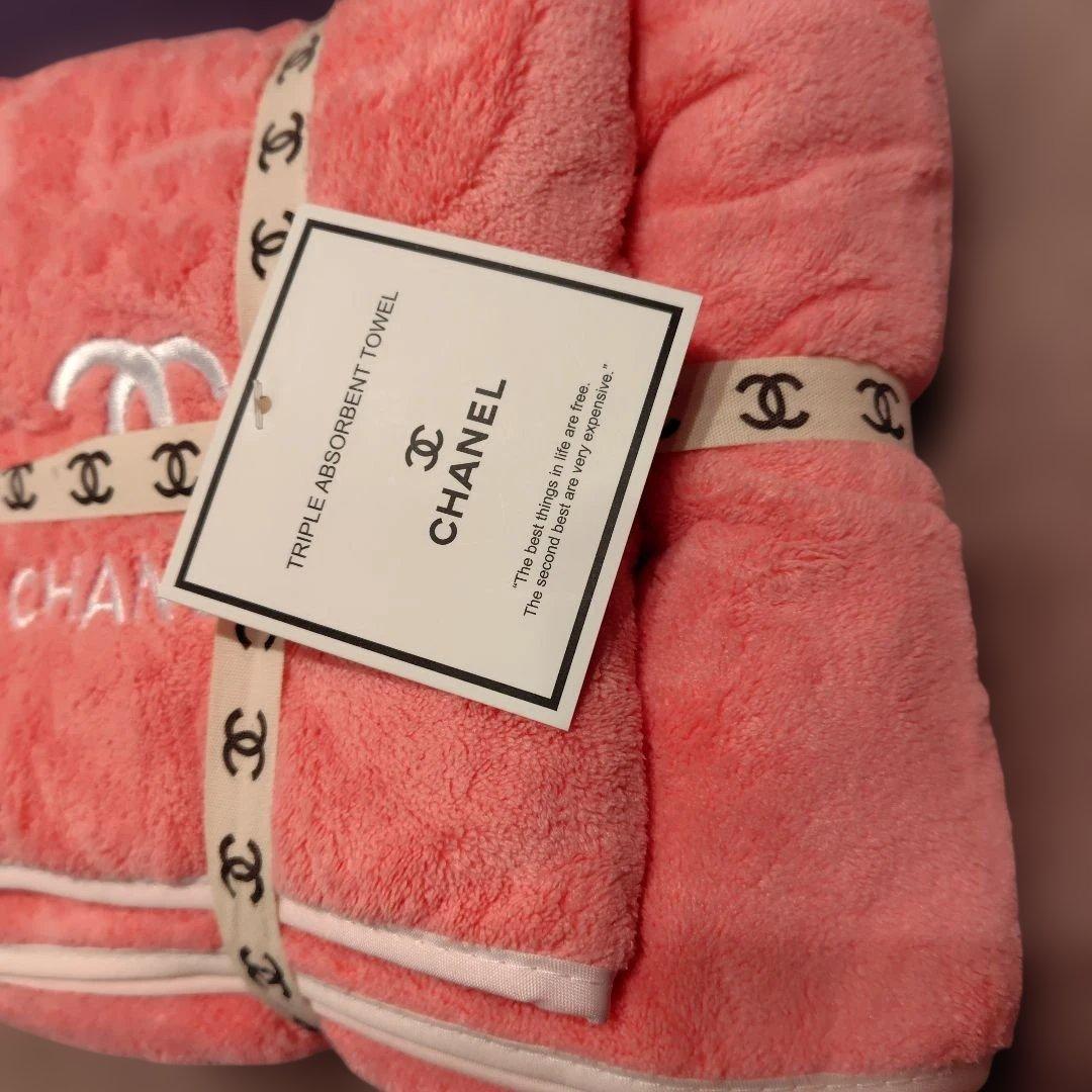 CHANEL❣ノベルティバスタオル.ハンドタオルセットサーモンピンク♥️