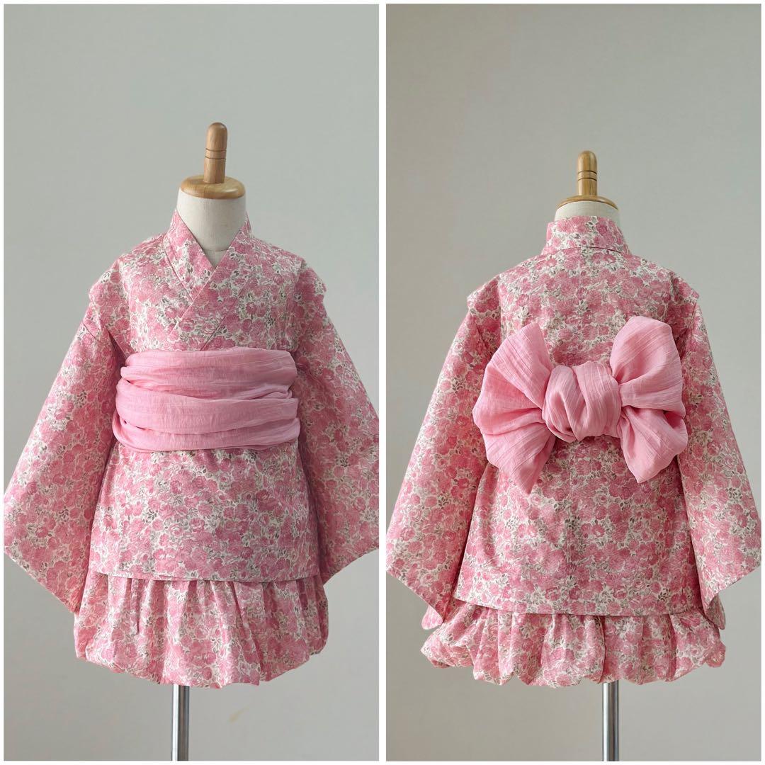 詩愛-shion-No.YU2508キッズ可愛いセパレート浴衣ドレスセット