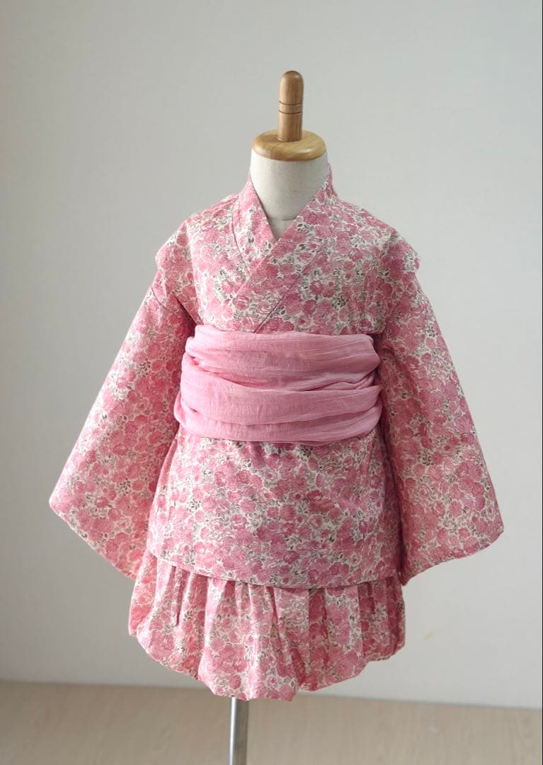 詩愛-shion-No.YU2508キッズ可愛いセパレート浴衣ドレスセット