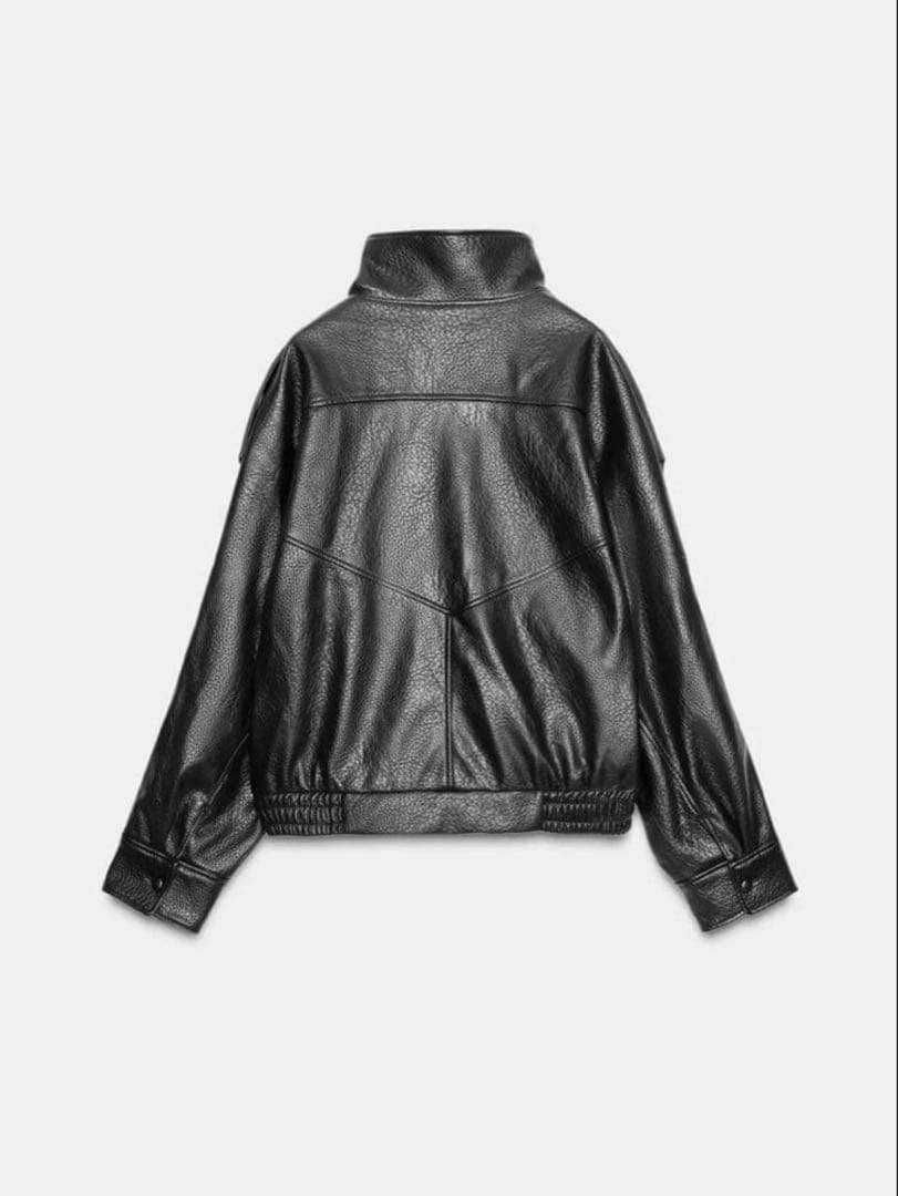 ZARA ブラックレザージャケット M size