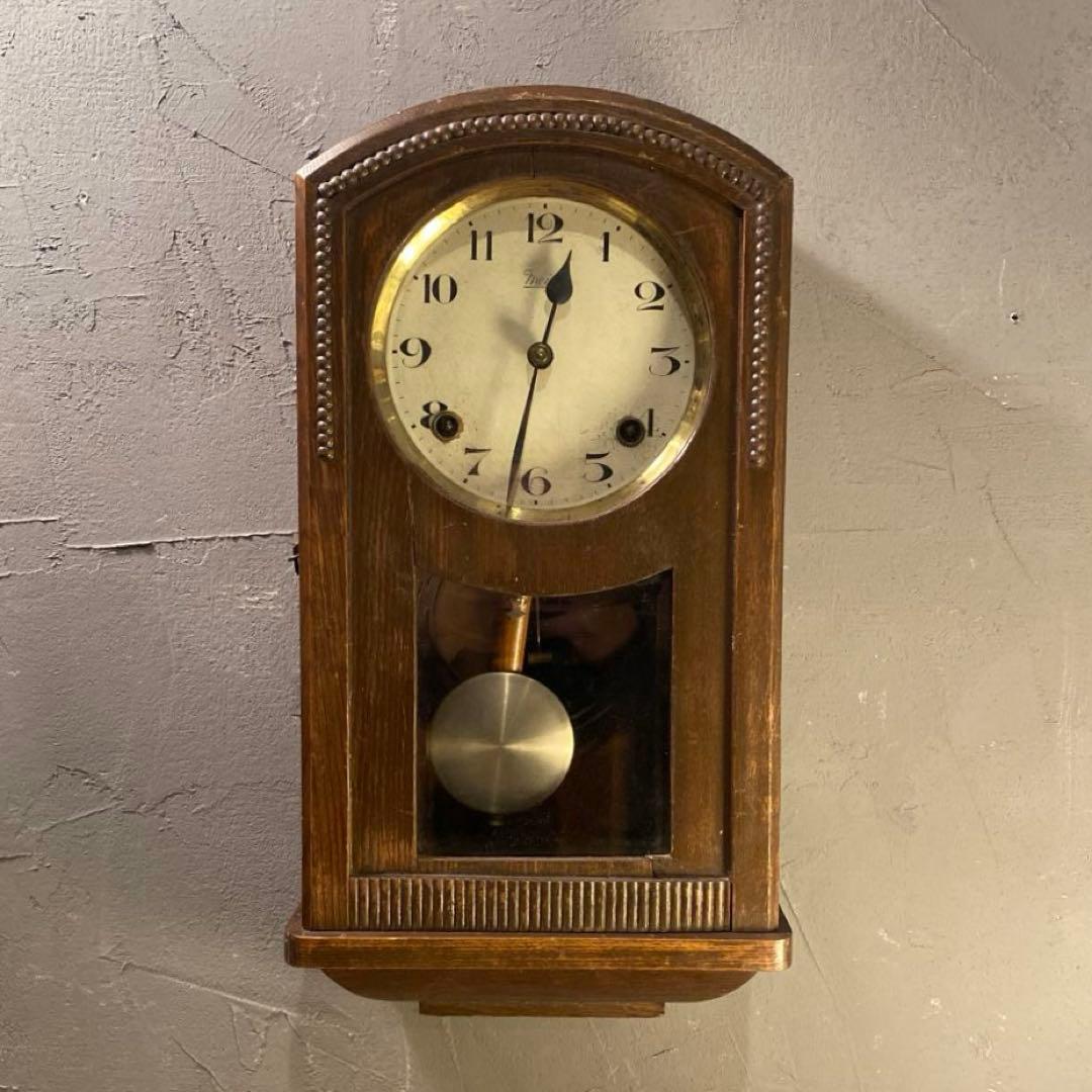 明治時計 Meiji 柱時計 ヴィンテージ インテリア 古民家 アンティーク