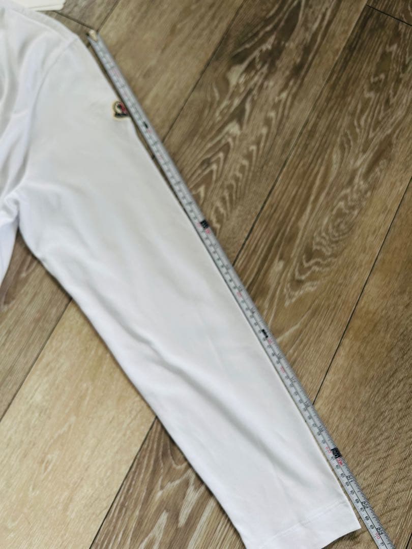 トモ MONCLER ホワイト 長袖カットソー Mサイズ