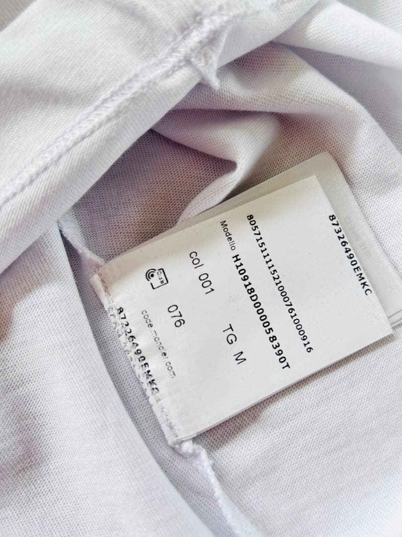 トモ MONCLER ホワイト 長袖カットソー Mサイズ