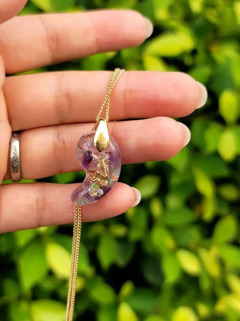 聖地エネルギー運命の流れを幸せと繁栄★鶴のオルゴネックレス