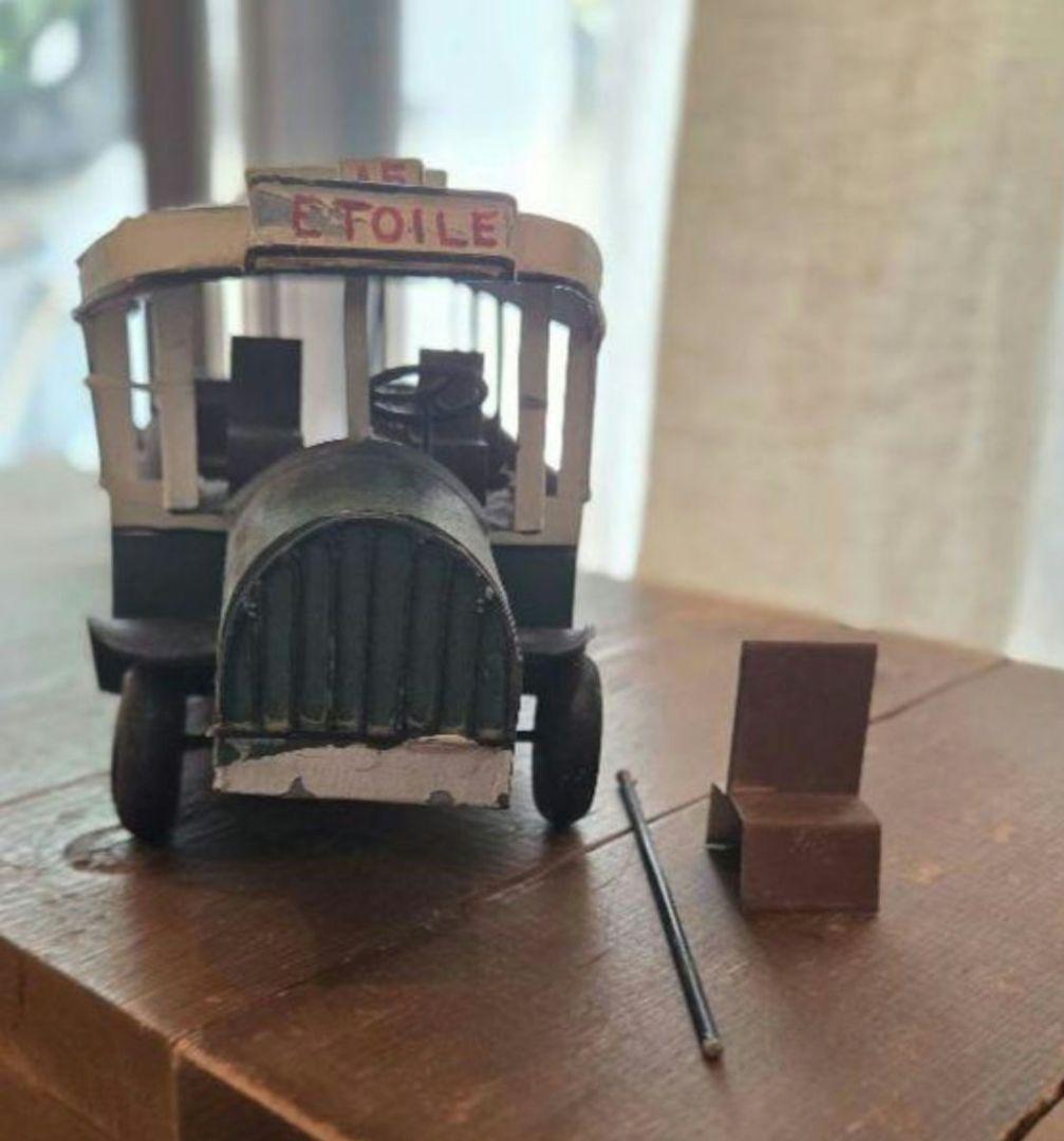 LUMIERE 緑色路面電車モデル型模型 /ヴィンテージフランス