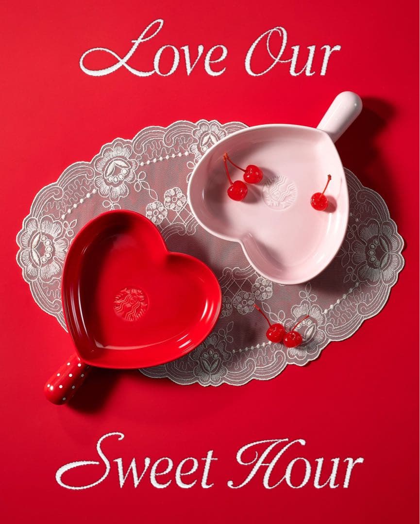 韓国限定 スターバックス 2026 バレンタイン ペア プレート お皿