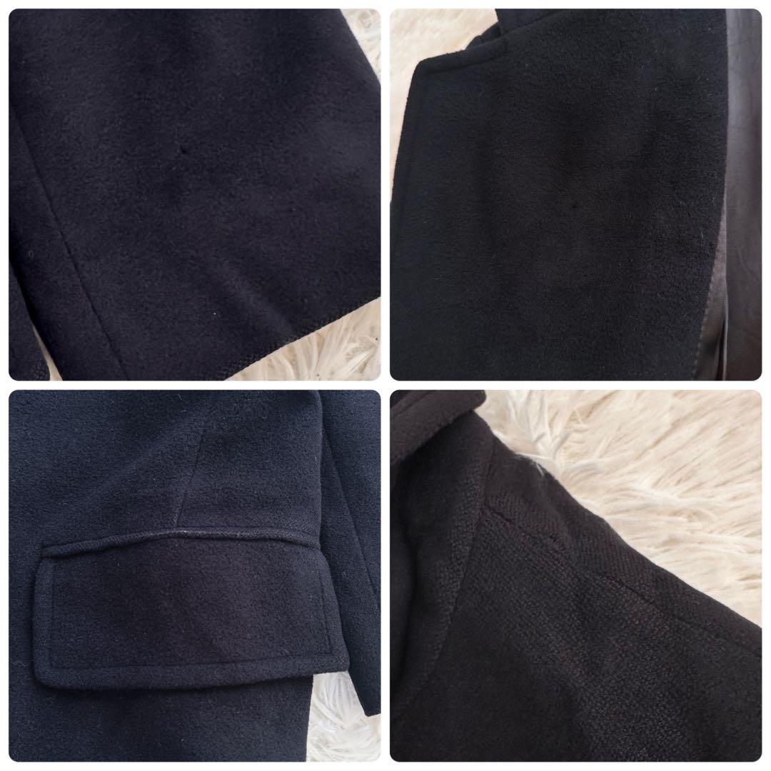 MAXMARAマレーラ 大きいサイズ ロングコート ダブル 紺 イタリア製 XL